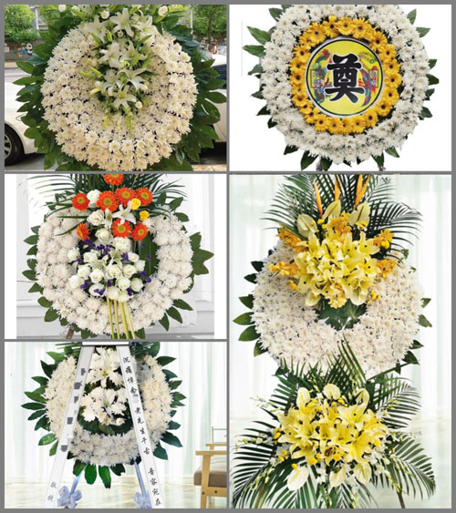 山东青岛莱西市夏格庄镇小李疃村花圈速递